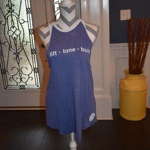 Pure Barre Blue "Lift Tone Burn" Tank